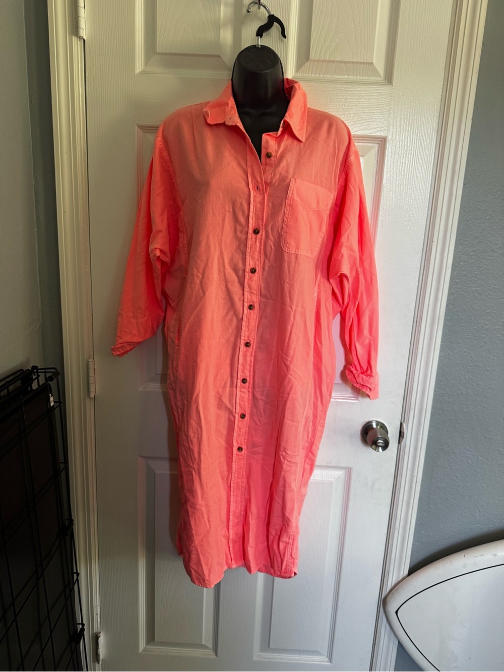 NWT Universal Thread Coral Button-Down Shirt Dress